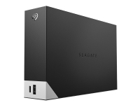 Seagate One Touch with hub STLC10000400 - Harddisk - 10 TB - ekstern (stasjonær) - USB 3.0 - svart - med Seagate Rescue Data Recovery