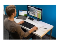 Kensington Pro Fit Full-Size - Mus - høyrehendt - optisk - 6 knapper - trådløs - 2.4 GHz - USB trådløs mottaker - svart