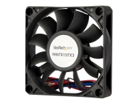 StarTech.com 70x15mm Replacement Ball Bearing Computer Case Fan w/ TX3 Connector - 3 pin case Fan - TX3 Fan - 70mm Fan (FAN7X15TX3) - Kabinettvifte - 70 mm - svart