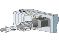 Cisco Power Clip for the 3560-C and 2960-C - Kabelklemme - for Catalyst Compact 2960, 2960C-12, 3560, 3560C-12