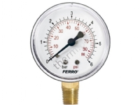 Ferro Manometer 63mm 1/4 0-6bar side radial - M6306R