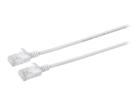 MicroConnect - Nettverkskabel - RJ-45 (hann) til RJ-45 (hann) - 50 cm - 3.6 mm - UTP - CAT 6a - halogenfri, uten hindringer, flertrådet - hvit