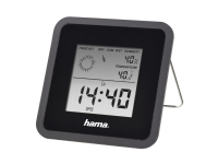Hama TH50, Sort, Inne hygrometer, Inne Termometer, Utendørs Barometer, Hygrometer, 20 - 95%, 0 - 50 °C, 0 - 50 °C