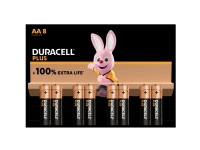 Duracell Plus-AA K8 AA-batteri Alkali-mangan 1.5 V 8 stk