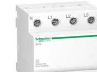 SCHNEIDER ELECTRIC Overspændingsafleder/transientbeskyttelse iPF 40kA 340V 3PN til boligtavler med TT eller TN-S system, montage i tavlen og skal udskiftes ved rød indikation