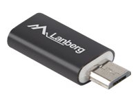 Lanberg - USB-adapter - USB-C (hunn) til Micro-USB type B (hann) - USB 2.0 - svart