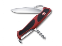 Victorinox RangerGrip 63, Locking blade knife, Multi-tool knife, Svart, Metallisk, Rød, 5 verktøy, 13 cm