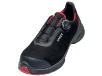 Uvex 68402, Unisex, Voksen, Vernesko, Sort, Rød, S3, SRC, ESD, Hurtigsnører