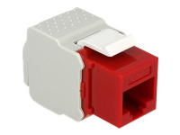 Delock Keystone module - Modulinnlegg - RJ-45 - rød