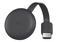 Google Chromecast 3 - 3. Generation - Digital multimedie-modtager - 1080p (Full HD) - HDMI