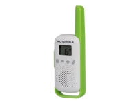 Motorola Talkabout T42 - Bærbar - toveis radio - PMR - 446 MHz - 16-kanalers - grønn og hvit, blå og hvit, oransje og hvit (en pakke 3)