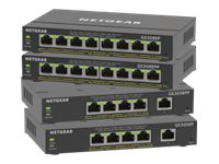 NETGEAR Plus GS305EPP - Switch - smart - 5 x 10/100/1000 (4 PoE+) - stasjonær, veggmonterbar - PoE+ (120 W)