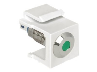 Delock Keystone LED green 6 V flat - Modulinnlegg - hvit