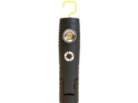 ELWIS ROYAL Opladebar robust LED lygte: Håndlampe & lommelygte. 4 lysstyrker. Høj CRI. Knækfunktion. Krog. Magnet i bund. USB ledning medfølger