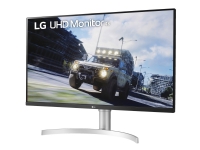 LG 32UN550-W - LED-skjerm - 32 (31.5 synlig) - 3840 x 2160 4K @ 60 Hz - VA - 350 cd/m² - 3000:1 - HDR10 - 4 ms - 2xHDMI, DisplayPort - høyttalere - hvit, sølv