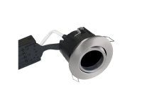 Uni Install downlight uden lyskilde, udendørs, børstet stål, rund
