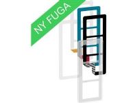 LAURITZ KNUDSEN FUGA CHOICE designramme inkl. 6 farvevalg 3 modul, transparent.