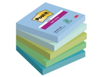 Super sticky notes post-it® oasis, 76 x 76 mm, pakke a 5 stk.