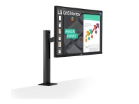 LG Ergo 27QN880 - LED-skjerm - 27 - 2560 x 1440 QHD @ 75 Hz - IPS - 350 cd/m² - 1000:1 - HDR10 - 5 ms - 2xHDMI, DisplayPort, USB-C - høyttalere