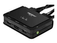 TRENDnet TK-216i - KVM / lyd / USB-svitsj - 2 x KVM/lyd/USB - 1 lokalbruker - stasjonær