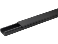 REHAU Kabelkanal LE Højde 40 mm bredde 60 mm, Længde 2000 mm Sort RAL 9005 plast - (2 meter)