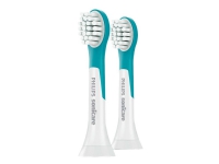 Philips Sonicare For Kids HX6032 - Utskiftningsbørstehode - for tannbørste - superfrisk blått (en pakke 2) - for Sonicare For Kids HX6311, HX6381
