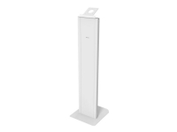 DELTACO Office ARM-0513 - Stativ - for nettbrett - låsbar - plastikk, robust stål - matt hvit - skjermstørrelse: 9.7-10.5 - plassering på gulv - for Apple 10.2-inch iPad 10.5-inch iPad Air 10.5-inch iPad Pro Samsung Galaxy Tab A