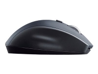 Logitech M705 - Mus - høyrehendt - laser - 7 knapper - trådløs - 2.4 GHz - USB trådløs mottaker - sølv