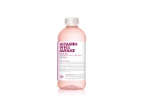 Vitaminvand vitamin well awake, hindbær, 500 ml, pakke a 12 stk.