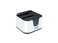 TooQ TQDS-802, Harddisk, SATA, Serial ATA II, Serial ATA III, 2.5,3.5, 3 TB, 5 Gbit/s, Svart, Hvit