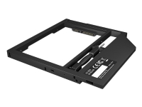 Adapter for 2.5 HDD/SSD in 9-9.5 mm Notebook DVD bay, with screwdrive