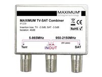 Maximum - Signalkombinator for satellitt TV-mottaker - metallisk