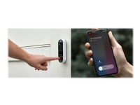 Arlo Video Doorbell - Videointerntelefonssystem - trådløs (Wi-Fi) - 1 kamera(er)