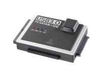 USB 3.0 Konverter Renkforce [1x USB 3.2 Gen 1 stik A (USB 3.0) - 1x IDE-tilslutning 40-pol., IDE-tilslutning 44-pol., SATA-kombi-stik 15+7-pol.] 1.20 m Sort