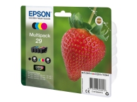 Epson 29 Multipack - 4-pack - 14.9 ml - svart, gul, cyan, magenta - original - blære med RF/lyd-alarm - blekkpatron - for Expression Home XP-235, 245, 247, 255, 332, 335, 342, 345, 432, 435, 442, 445, 455