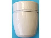 Fatning porcelæn E27 hvid 10 mm nippel