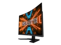 Gigabyte G32QC A - LED-skjerm - kurvet - 31.5 - 2560 x 1440 QHD @ 165 Hz - VA - 350 cd/m² - 3000:1 - DisplayHDR 400 - 1 ms - 2xHDMI, DisplayPort