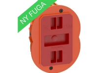 LAURITZ KNUDSEN FUGA Air Slim forfradåse 1,5 modul, orange.