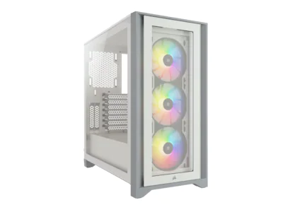 Corsair iCUE 4000X RGB Midi Tower (hvit)