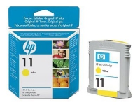 HP 11 - 28 ml - gul - original - blekkpatron - for Business Inkjet 1000, 1100, 1200, 2300, 2800 DesignJet 11X, 70 Officejet Pro K850
