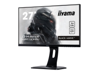 iiyama G-MASTER Black Hawk GB2730HSU-B1 - LED-skjerm - 27 - 1920 x 1080 Full HD (1080p) @ 75 Hz - TN - 300 cd/m² - 1000:1 - 1 ms - HDMI, VGA, DisplayPort - høyttalere - matt svart