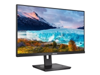 Philips S-line 242S1AE - LED-skjerm - 24 (23.8 synlig) - 1920 x 1080 Full HD (1080p) @ 75 Hz - IPS - 250 cd/m² - 1000:1 - 4 ms - HDMI, DVI-D, VGA, DisplayPort - høyttalere - svart tekstur