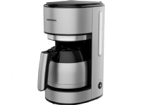 Grundig KM 5620T - Kaffemaskin - 8 kopper - rustfritt stål / svart