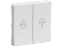 LAURITZ KNUDSEN Fuga® Tangent 0,5 modul for jalousiafbryder (sæt) pil op + ned hvid, til ny model 16A.