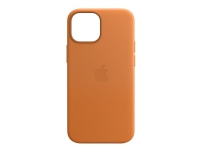 Apple - Baksidedeksel for mobiltelefon - med MagSafe - lær - gyllenbrun - for iPhone 13 mini