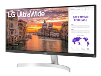 LG 29WN600 - LED-skjerm - 29 - 2560 x 1080 UWFHD @ 75 Hz - IPS - 250 cd/m² - 1000:1 - HDR10 - 5 ms - 2xHDMI, DisplayPort - høyttalere