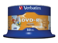 DVD-R Verbatim 4,7GB 16X PRO 50stk spindel printable