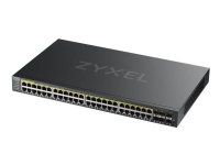 Zyxel GS2220-50HP - Switch - Styrt - 44 x 10/100/1000 (PoE+) + 4 x kombo-Gigabit SFP + 2 x Gigabit SFP - rackmonterbar - PoE+ (375 W)