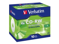 Verbatim - 10 x CD-RW - 700 MB 8x - 12x - CD-eske