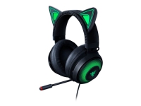 Razer Kraken Kitty - Hodesett - full størrelse - kablet - USB - lydisolerende - svart